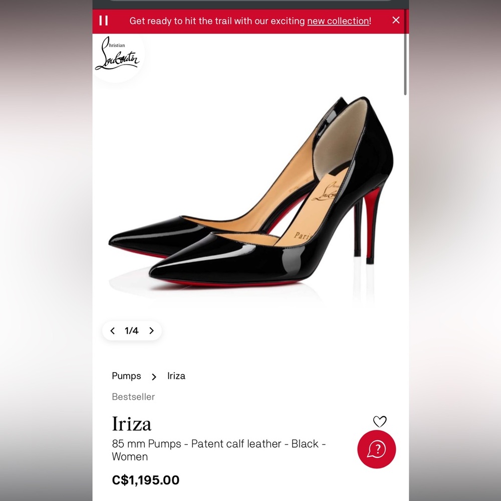 Christian Louboutin Iriza 85 - Size 40